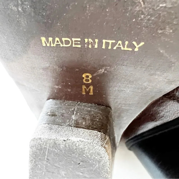 Sesto‎ Meucci Dark Brown Cutwork Boots Size 8 Women’s 7” Tall Made In Italy Lace - Picture 4 of 12